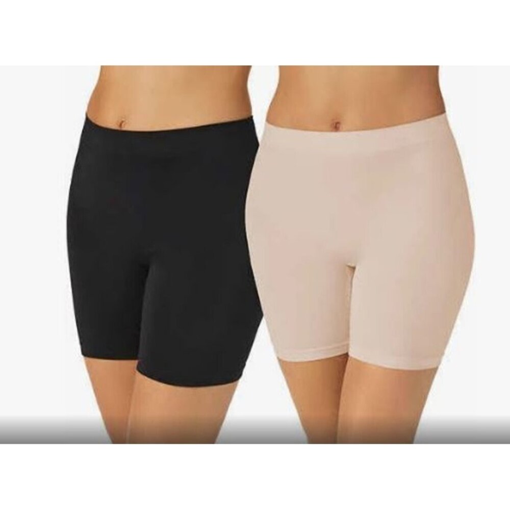 Carole Hochman Women's Slip Shorts (Black/Pınk, X-Large)